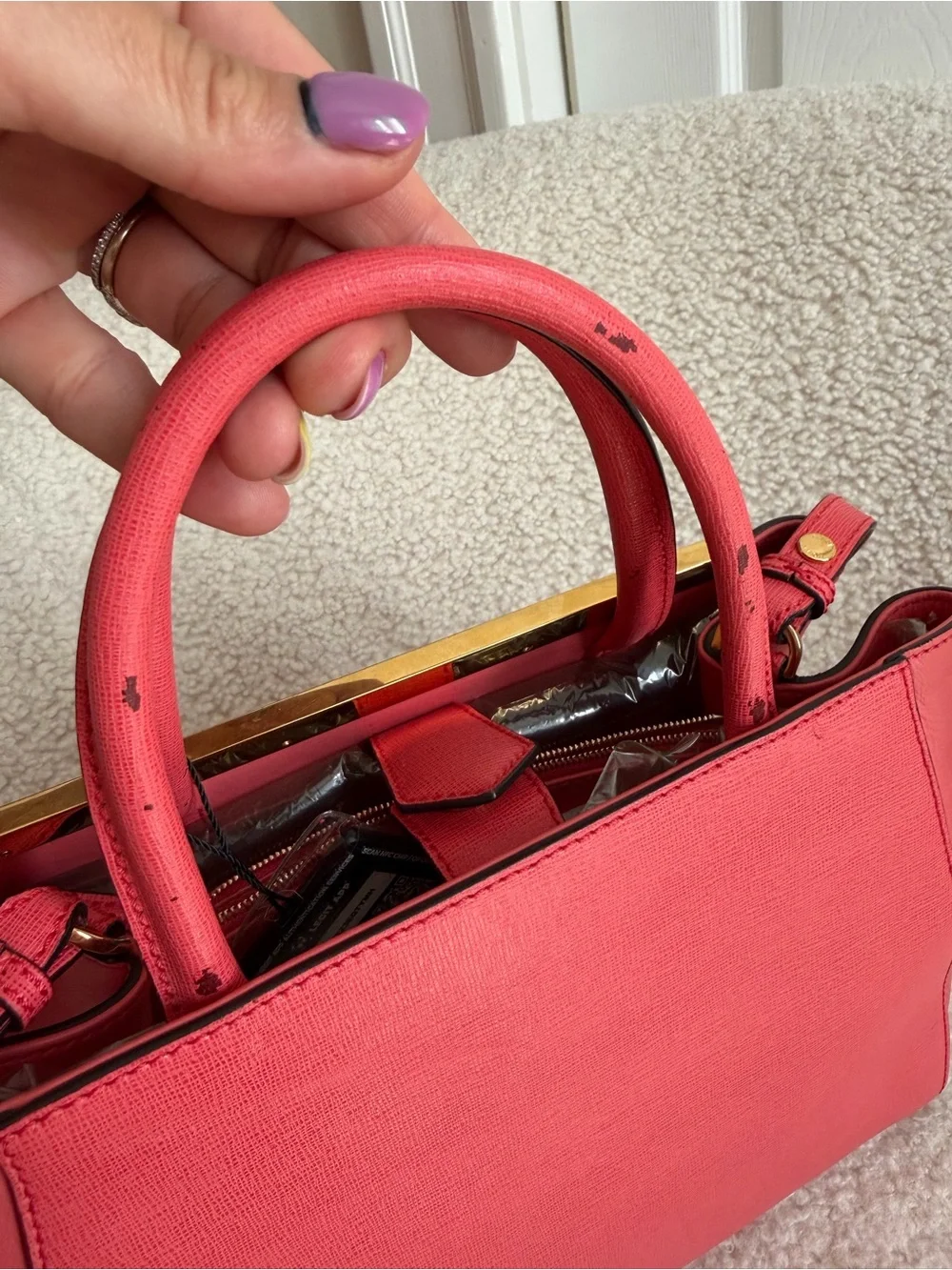 Fendi Vittelo Elite Flamingo Petite 2Jours tote Rosa Exstasy